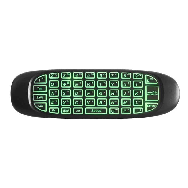 C120 RGB 7 Hintergrundbeleuchtung Fly Air Mouse Gyro Sensor Drahtlose 2.4G RF Tastatur Fernbedienung Für Gaming Android Smart TV Box