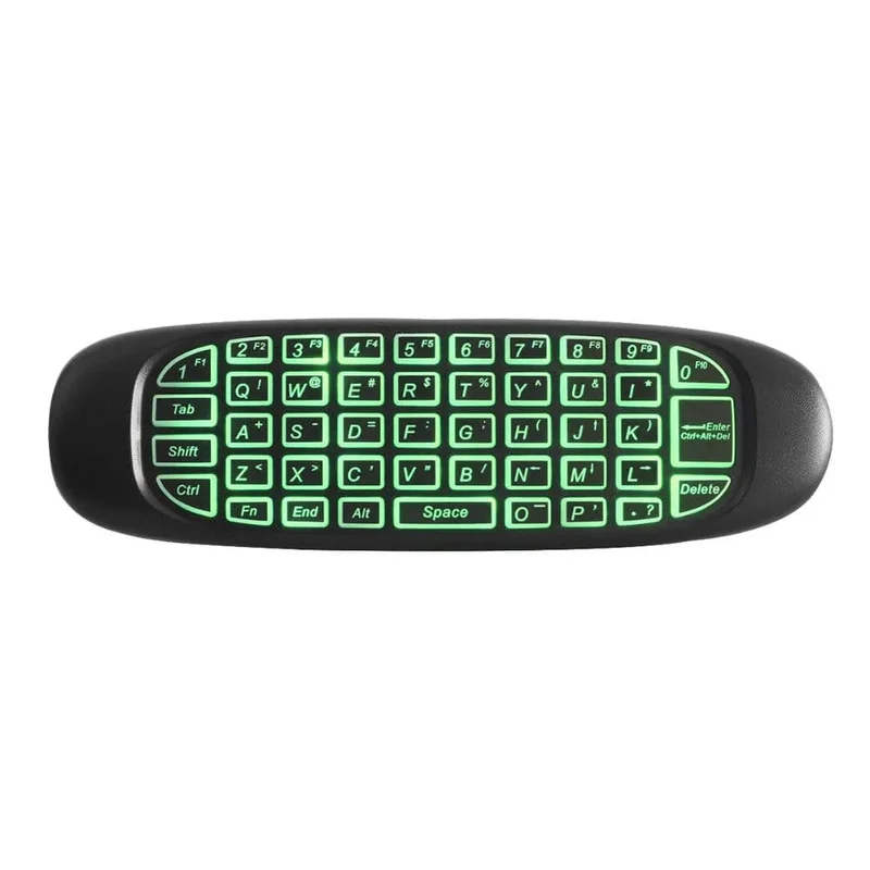 C120 RGB 7 Hintergrundbeleuchtung Fly Air Mouse Gyro Sensor Drahtlose 2.4G RF Tastatur Fernbedienung Für Gaming Android Smart TV Box