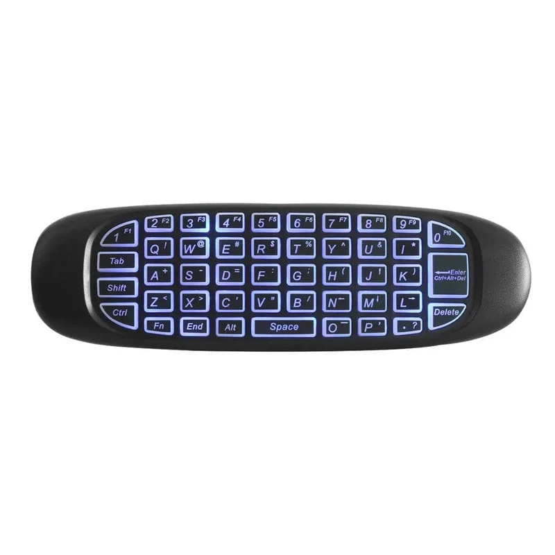 C120 RGB 7 Hintergrundbeleuchtung Fly Air Mouse Gyro Sensor Drahtlose 2.4G RF Tastatur Fernbedienung Für Gaming Android Smart TV Box
