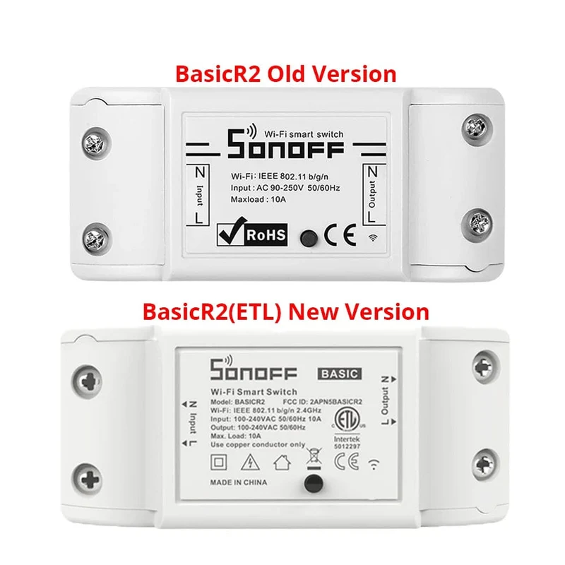 Itead SONOFF Basic R2 Mini DIY Modul WLAN Lichtschalter Drahtloser APP Fernbedienungsschalter 220V Smart Home Elektrische Schalter