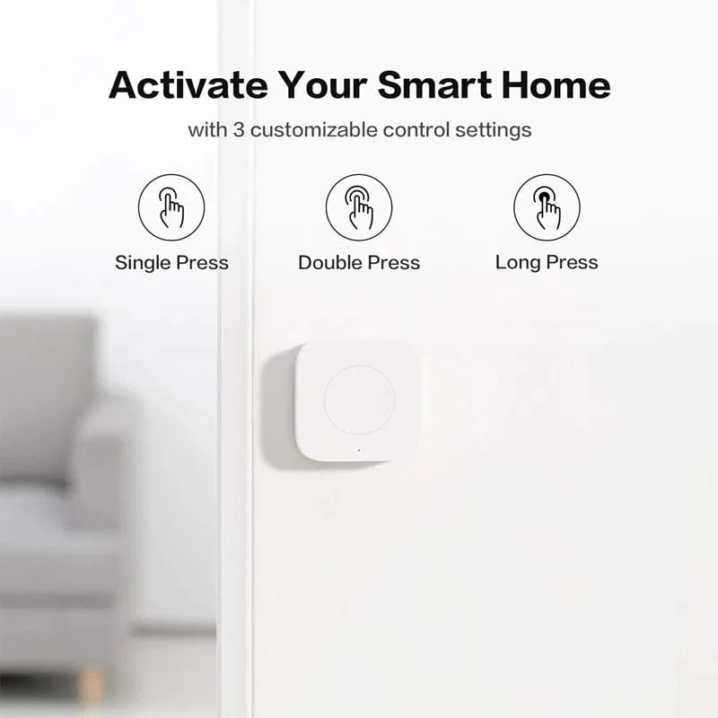 Aqara Sensor Smart Wireless Mini Schalter Schlüssel Zigbee Verbindung Remote One Key Control Taste Home Security Mihome Homekit