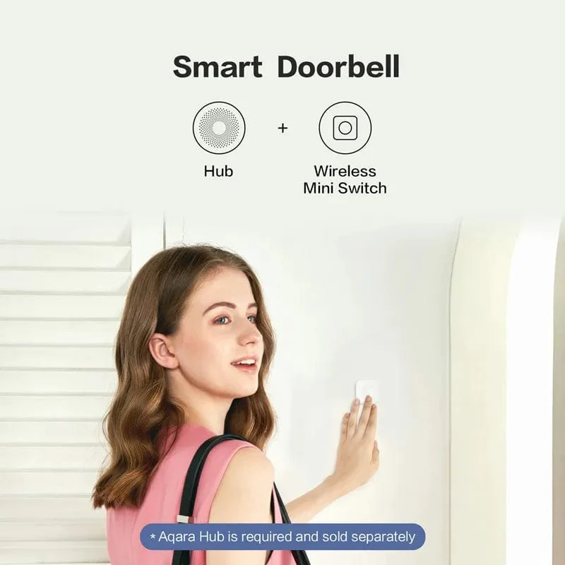 Aqara Sensor Smart Wireless Mini Schalter Schlüssel Zigbee Verbindung Remote One Key Control Taste Home Security Mihome Homekit