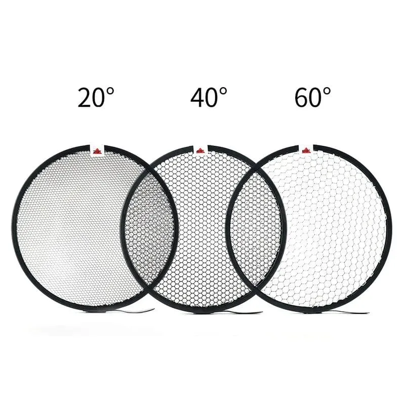 Soonpho 7 Zoll Bowens Mount Standard-Reflektor Diffusor Lampenschirm Schale Wabengitter für weiches Licht Fotostudio-Kits