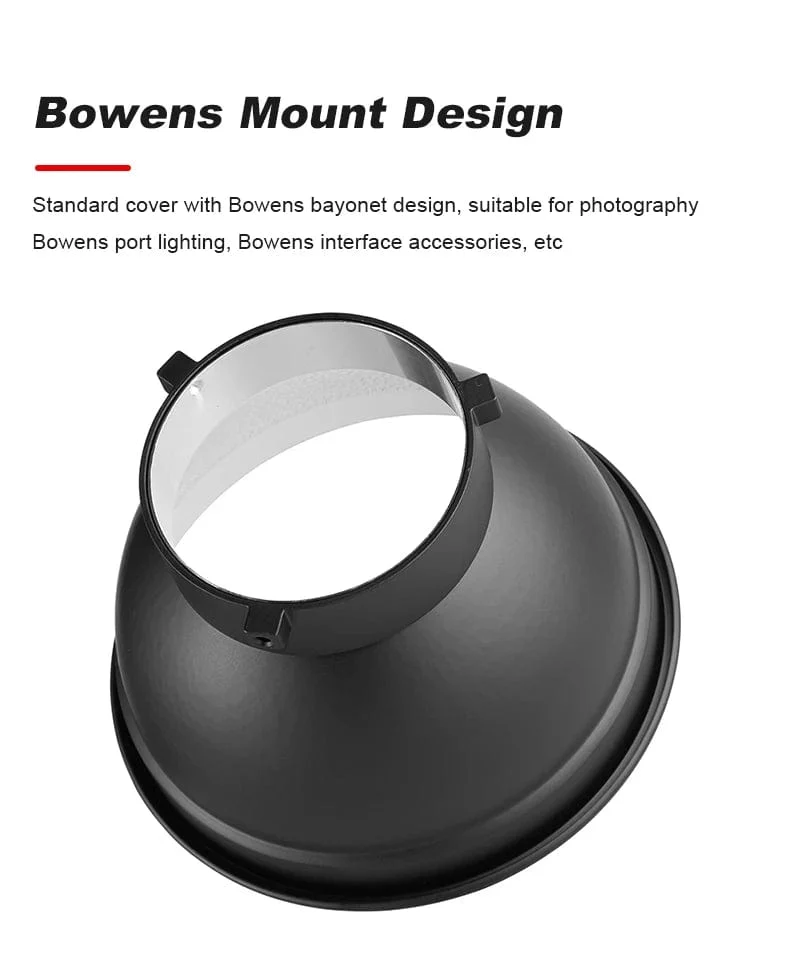 Soonpho 7 Zoll Bowens Mount Standard-Reflektor Diffusor Lampenschirm Schale Wabengitter für weiches Licht Fotostudio-Kits