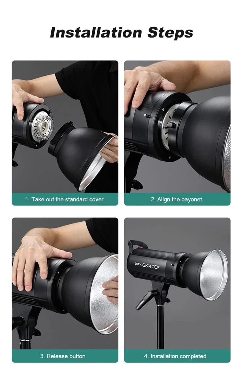 Soonpho 7 Zoll Bowens Mount Standard-Reflektor Diffusor Lampenschirm Schale Wabengitter für weiches Licht Fotostudio-Kits