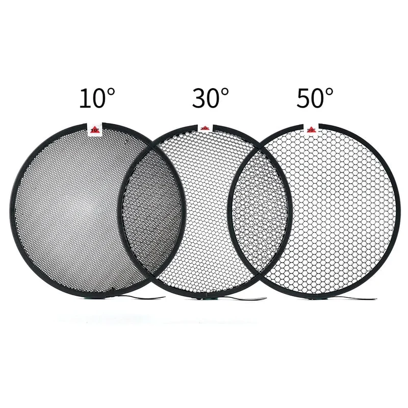 Soonpho 7 Zoll Bowens Mount Standard-Reflektor Diffusor Lampenschirm Schale Wabengitter für weiches Licht Fotostudio-Kits