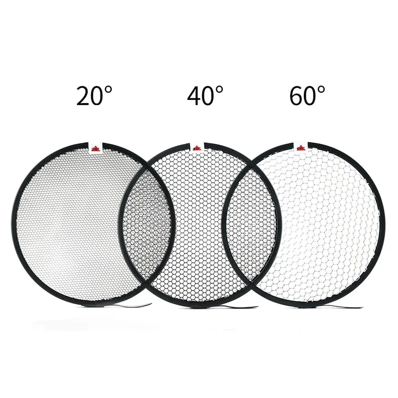 Soonpho 7 Zoll Bowens Mount Standard-Reflektor Diffusor Lampenschirm Schale Wabengitter für weiches Licht Fotostudio-Kits