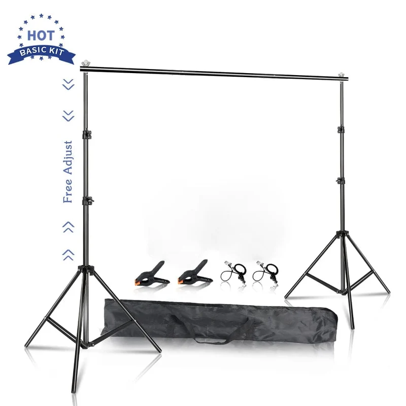 Fotografie-Hintergrundständer, Fotostudio-Hintergrund-Kit, Hintergründe, Chromakey, Green Screen-Rahmen-Unterstützungssystem, verstellbares Stativ