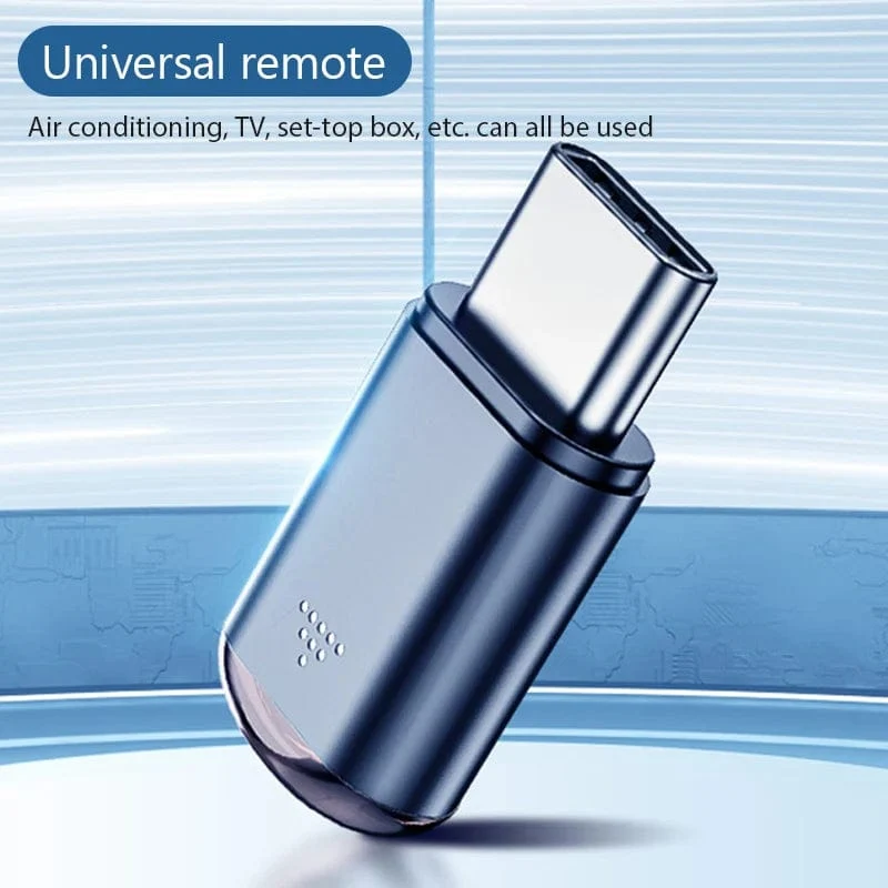 USB Typ C Smart IR Fernbedienung Telefon APP Mini Adapter Infrarot Sender Für iPhone Smartphone TV Box Klimaanlage