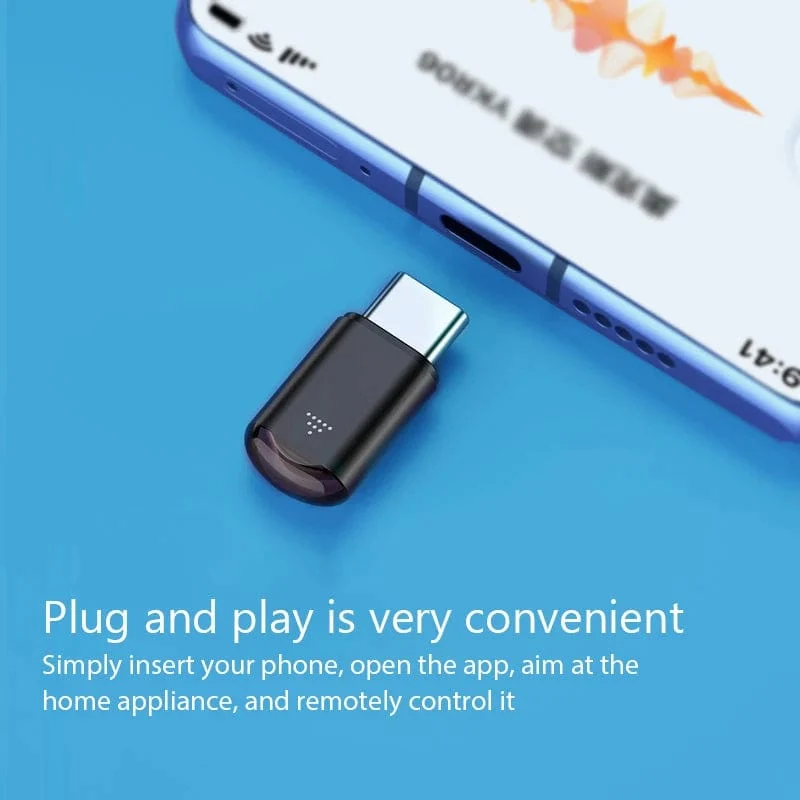 USB Typ C Smart IR Fernbedienung Telefon APP Mini Adapter Infrarot Sender Für iPhone Smartphone TV Box Klimaanlage