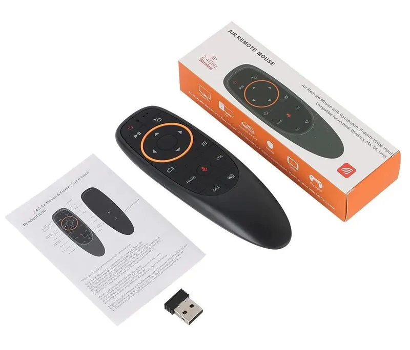 G10S Air Mouse Sprachfernbedienung 2.4G Wireless Gyroskop IR-Lernen für H96 MAX X88 PRO Android TV Box HK1