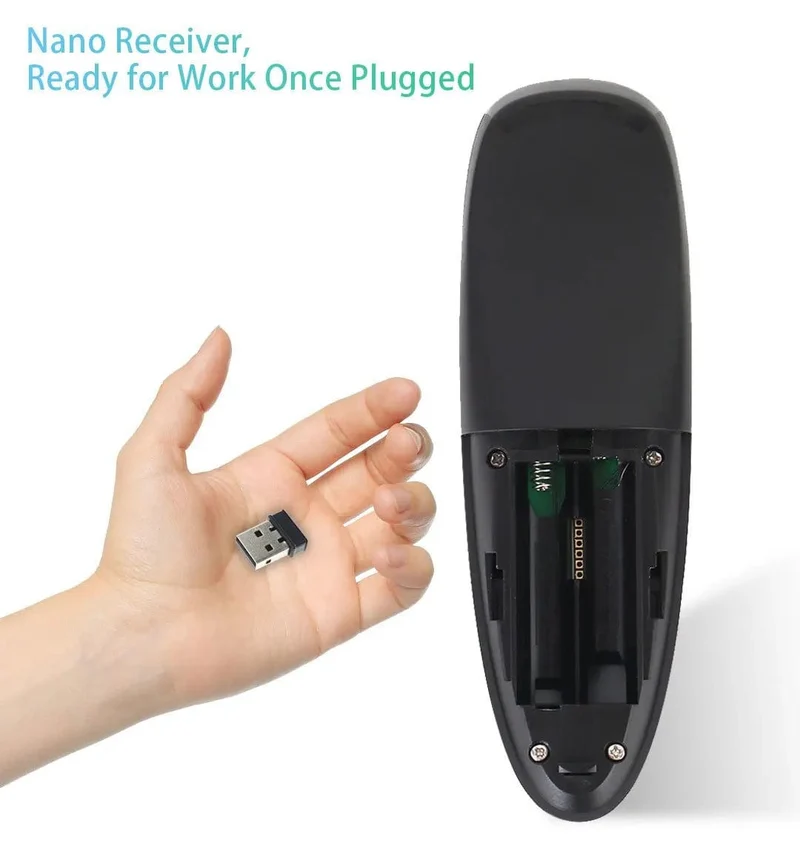 G10S Air Mouse Sprachfernbedienung 2.4G Wireless Gyroskop IR-Lernen für H96 MAX X88 PRO Android TV Box HK1