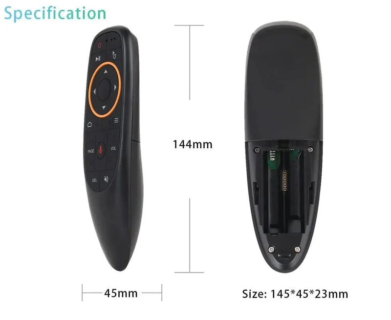 G10S Air Mouse Sprachfernbedienung 2.4G Wireless Gyroskop IR-Lernen für H96 MAX X88 PRO Android TV Box HK1