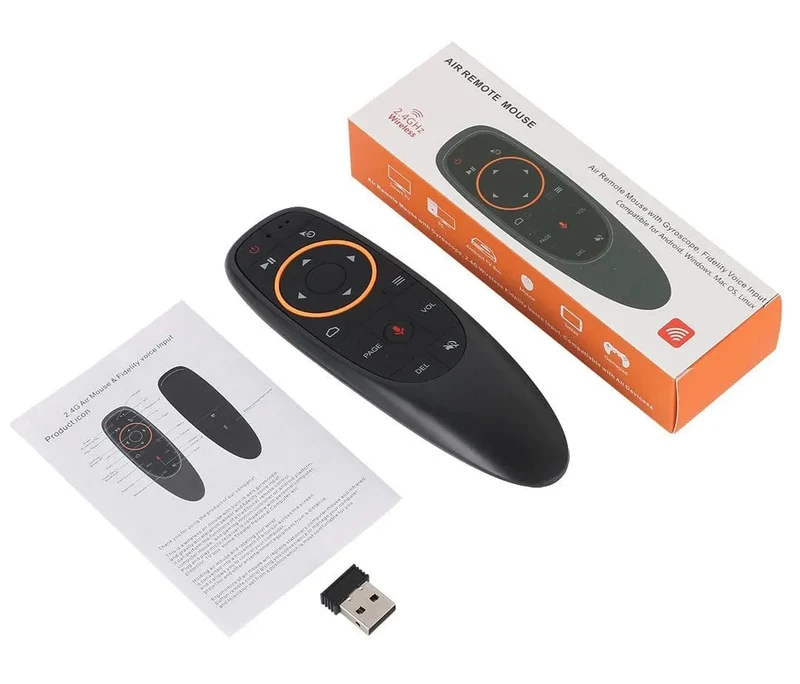 G10S Air Mouse Sprachfernbedienung 2.4G Wireless Gyroskop IR-Lernen für H96 MAX X88 PRO Android TV Box HK1