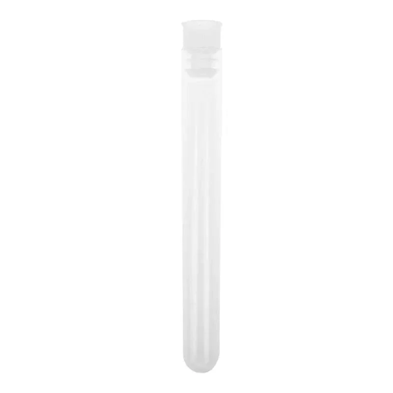 50 Teile/paket 12x100mm Transparent Labor Klar Kunststoff Reagenzgläser Fläschchen Mit Push-Cap Schule Labor Liefert
