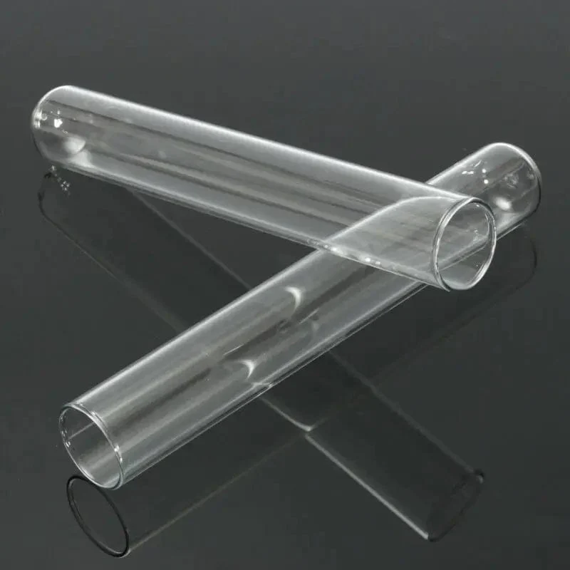 5 Stück transparente Reagenzgläser aus Glas, 10–30 mm, Borosilikatglas, U-förmiger Boden, Laborbedarf für die Schule