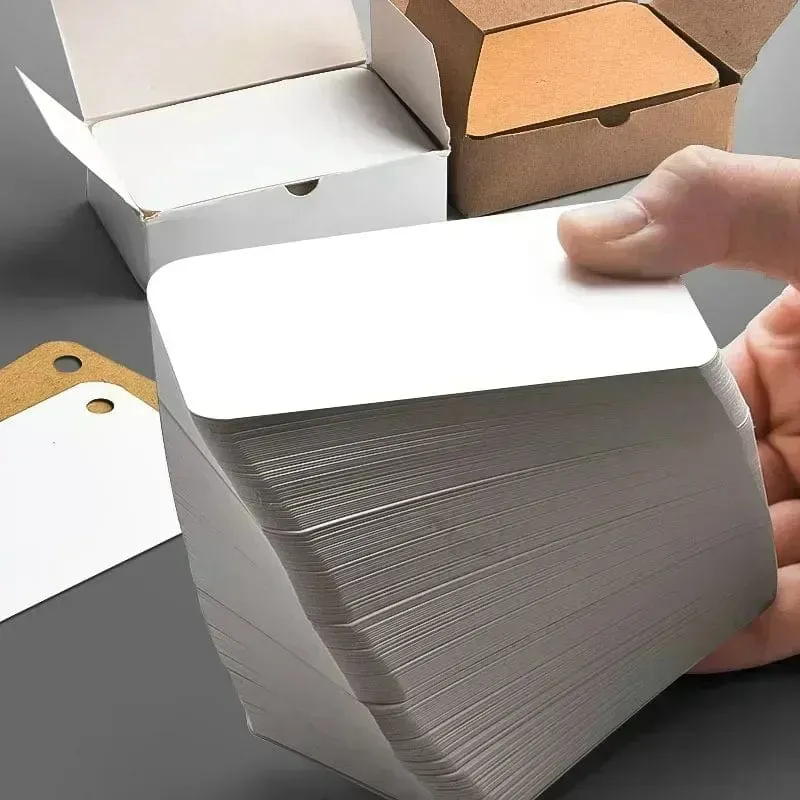 50/100/200 Blatt/Box DIY Tagebuch Tragbare Dose zum Stanzen von Blankokarten, Erinnerungsnachrichten, praktische Karten, Grußkarten, Notizblöcke