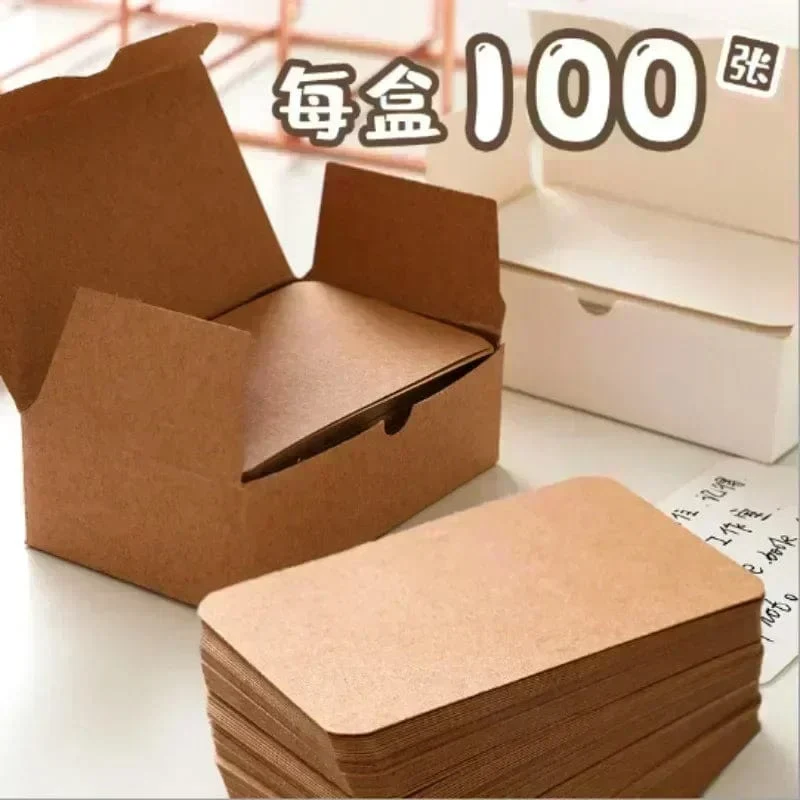 50/100/200 Blatt/Box DIY Tagebuch Tragbare Dose zum Stanzen von Blankokarten, Erinnerungsnachrichten, praktische Karten, Grußkarten, Notizblöcke
