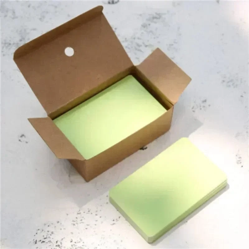 50/100/200 Blatt/Box DIY Tagebuch Tragbare Dose zum Stanzen von Blankokarten, Erinnerungsnachrichten, praktische Karten, Grußkarten, Notizblöcke