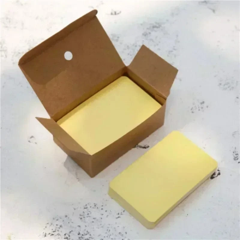 50/100/200 Blatt/Box DIY Tagebuch Tragbare Dose zum Stanzen von Blankokarten, Erinnerungsnachrichten, praktische Karten, Grußkarten, Notizblöcke