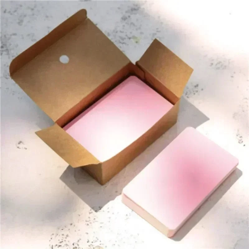 50/100/200 Blatt/Box DIY Tagebuch Tragbare Dose zum Stanzen von Blankokarten, Erinnerungsnachrichten, praktische Karten, Grußkarten, Notizblöcke