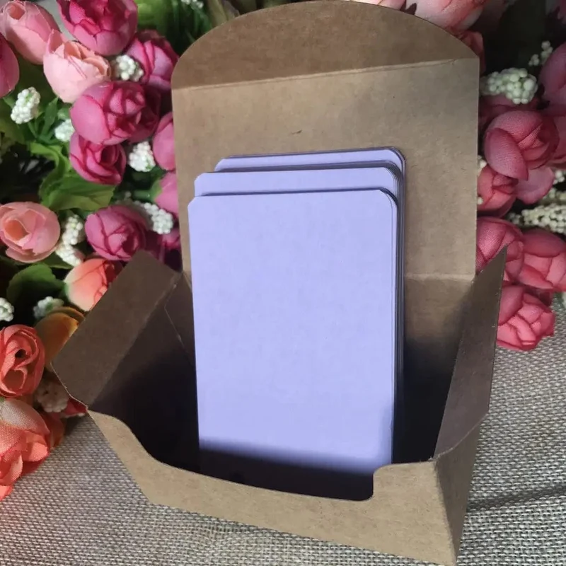 50/100/200 Blatt/Box DIY Tagebuch Tragbare Dose zum Stanzen von Blankokarten, Erinnerungsnachrichten, praktische Karten, Grußkarten, Notizblöcke