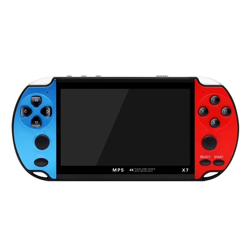 GAMINJA X7 4.3-Zoll-Handheld-Spielkonsole IPS-Bildschirm Video Game Player HD-Spielkonsole Eingebaute 10000 Spiele für GBA GBC NES GBC