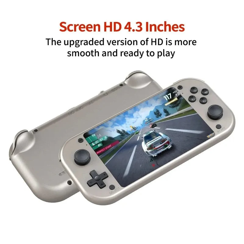 BOYHOM M17 Retro-Handheld-Videospielkonsole, Open Source-Linux-System, 4.3-Zoll-IPS-Bildschirm, tragbarer Pocket-Videoplayer für PSP
