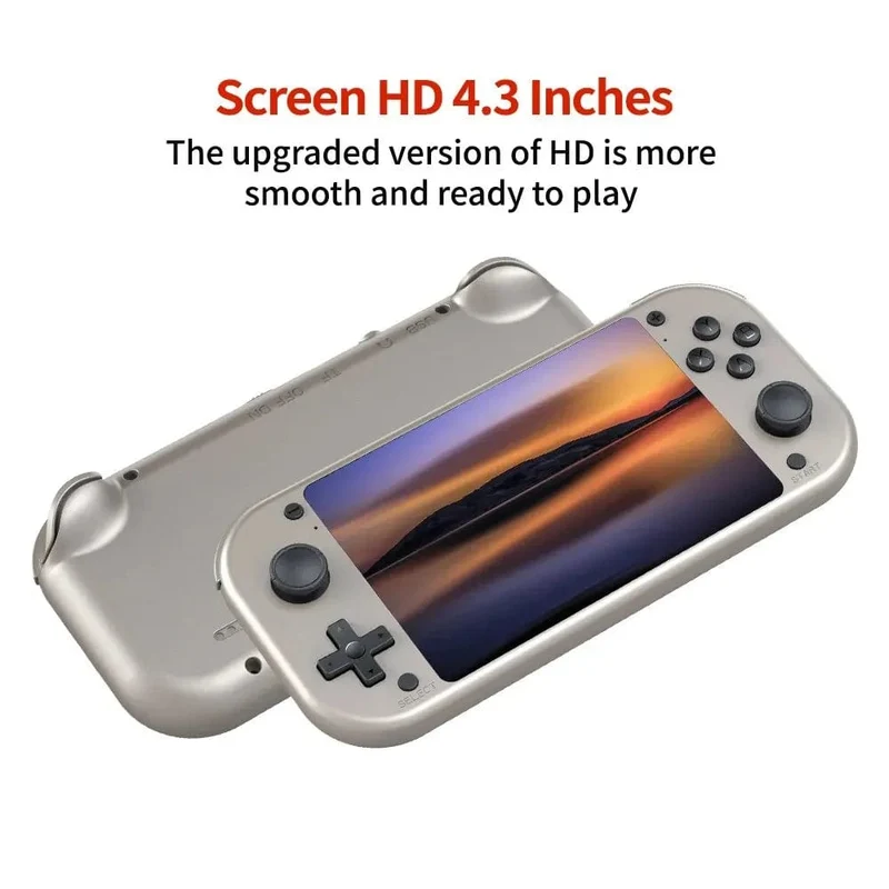 BOYHOM M17 Retro-Handheld-Videospielkonsole, Open Source-Linux-System, 4.3-Zoll-IPS-Bildschirm, tragbarer Pocket-Videoplayer für PSP
