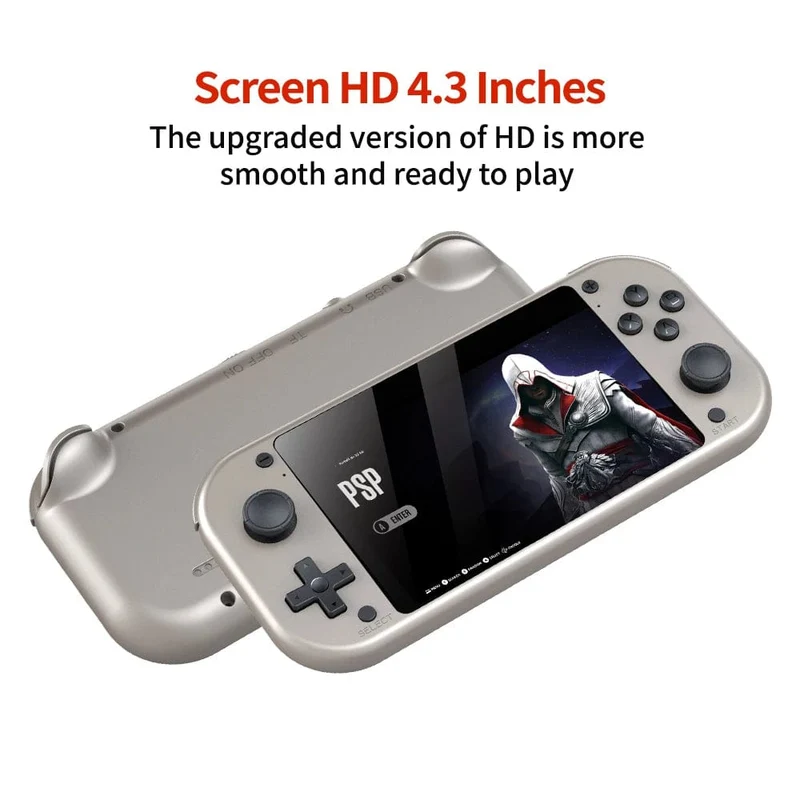BOYHOM M17 Retro-Handheld-Videospielkonsole, Open Source-Linux-System, 4.3-Zoll-IPS-Bildschirm, tragbarer Pocket-Videoplayer für PSP