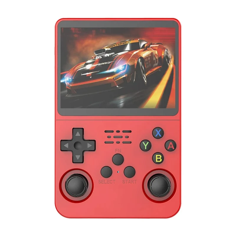 R36S Retro Handheld-Konsole Linux-System 3.5 Zoll IPS Bildschirm R35s Pro Tragbarer Pocket-Video-Player 64GB Spiele