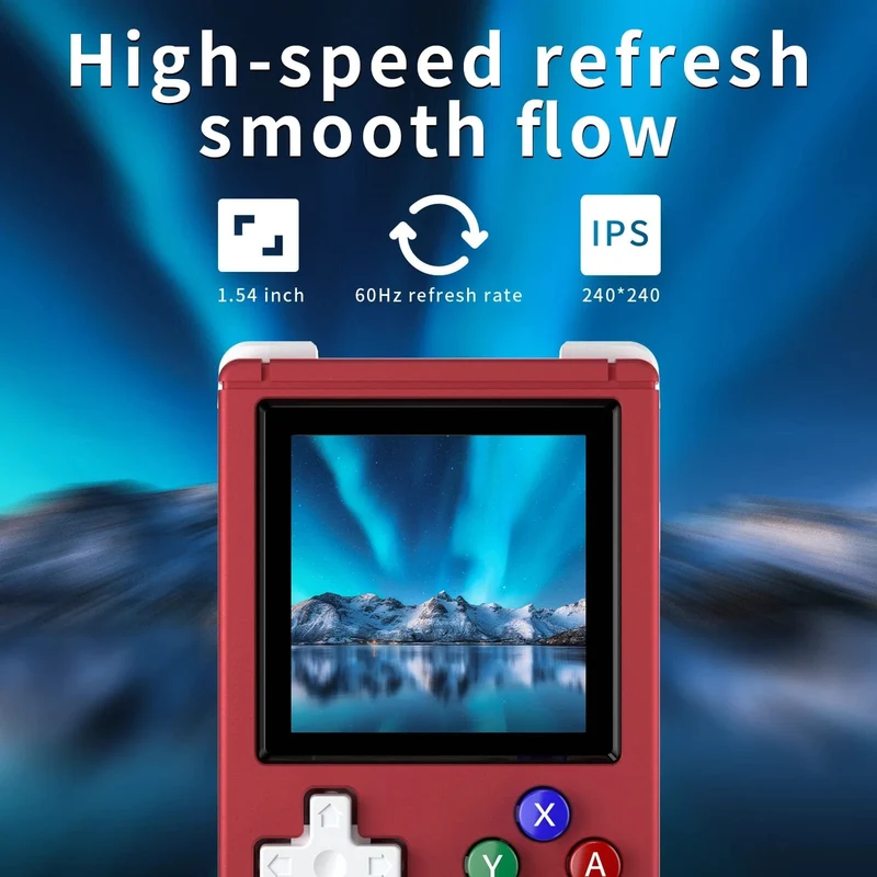 ANBERNIC RG Nano Retro-Handheld-Spielkonsole RGNano Tragbare Mini-Aluminiumlegierung 1.54-Zoll-IPS-Bildschirm 64G 5400 Spiele Hi-Fi-Lautsprecher