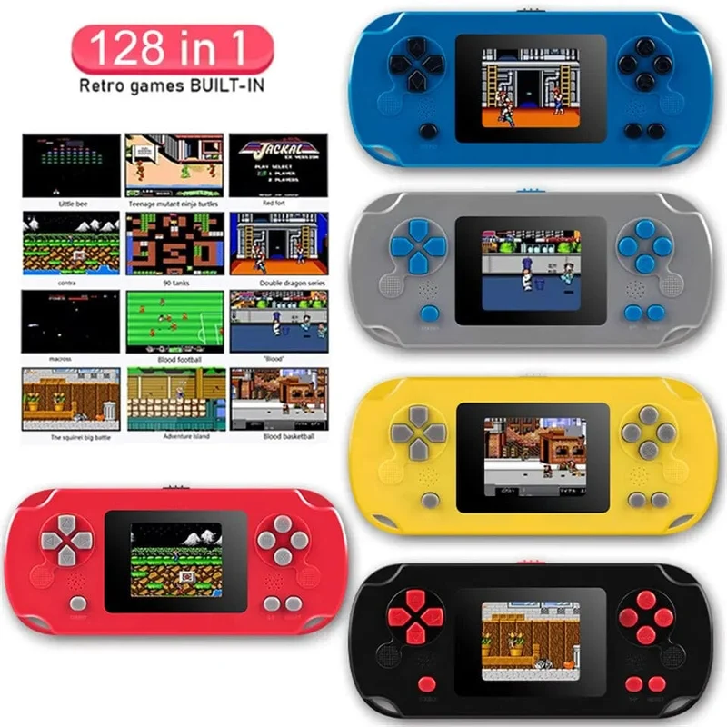 GAMINJA GC31 Retro Tragbare Mini-Handheld-Videospielkonsole TFT-Farbbildschirm Kinderspiel-Player Eingebaute 8-Bit-Spiele