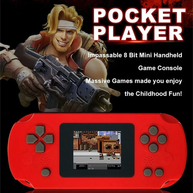 GAMINJA GC31 Retro Tragbare Mini-Handheld-Videospielkonsole TFT-Farbbildschirm Kinderspiel-Player Eingebaute 8-Bit-Spiele