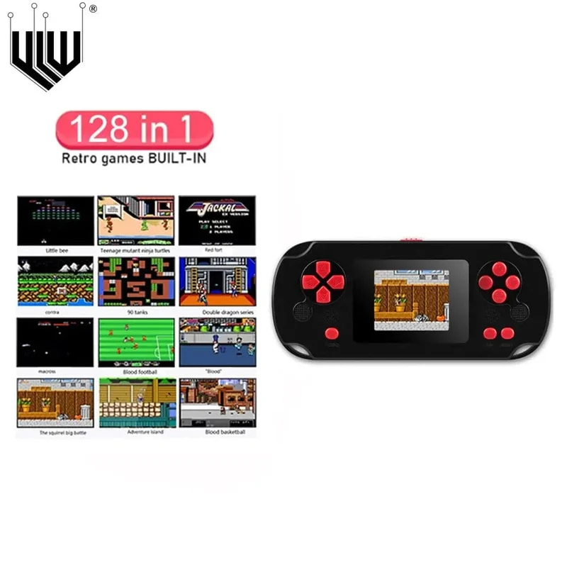 GAMINJA GC31 Retro Tragbare Mini-Handheld-Videospielkonsole TFT-Farbbildschirm Kinderspiel-Player Eingebaute 8-Bit-Spiele