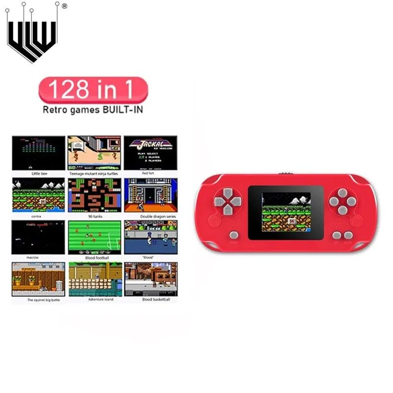 GAMINJA GC31 Retro Tragbare Mini-Handheld-Videospielkonsole TFT-Farbbildschirm Kinderspiel-Player Eingebaute 8-Bit-Spiele