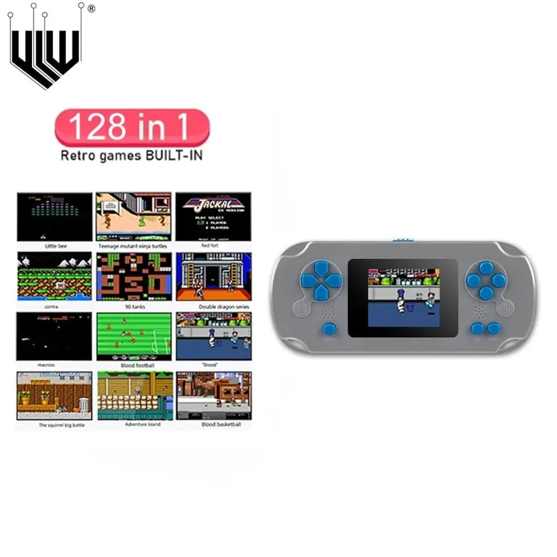 GAMINJA GC31 Retro Tragbare Mini-Handheld-Videospielkonsole TFT-Farbbildschirm Kinderspiel-Player Eingebaute 8-Bit-Spiele