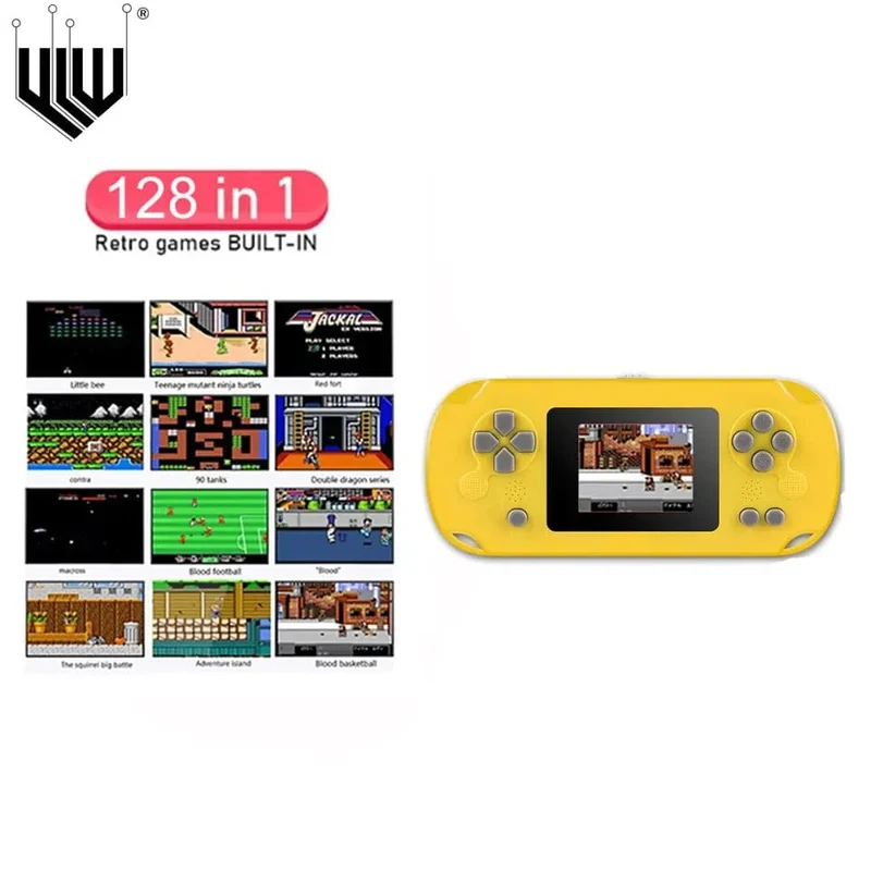 GAMINJA GC31 Retro Tragbare Mini-Handheld-Videospielkonsole TFT-Farbbildschirm Kinderspiel-Player Eingebaute 8-Bit-Spiele