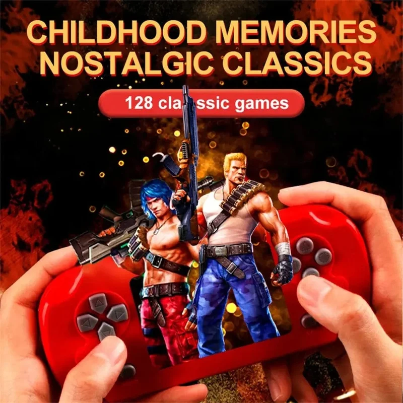 GAMINJA GC31 Retro Tragbare Mini-Handheld-Videospielkonsole TFT-Farbbildschirm Kinderspiel-Player Eingebaute 8-Bit-Spiele