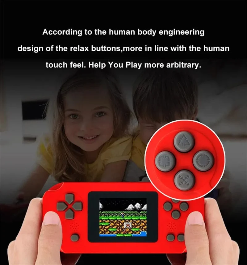 GAMINJA GC31 Retro Tragbare Mini-Handheld-Videospielkonsole TFT-Farbbildschirm Kinderspiel-Player Eingebaute 8-Bit-Spiele