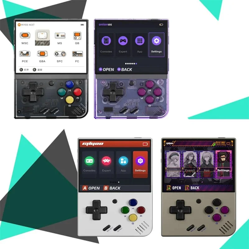 MIYOO Mini Plus Tragbare Retro-Handheld-Spielekonsole 3.5-Zoll-IPS-HD-Bildschirm Kindergeschenk Linux-System Klassischer Gaming-Emulator