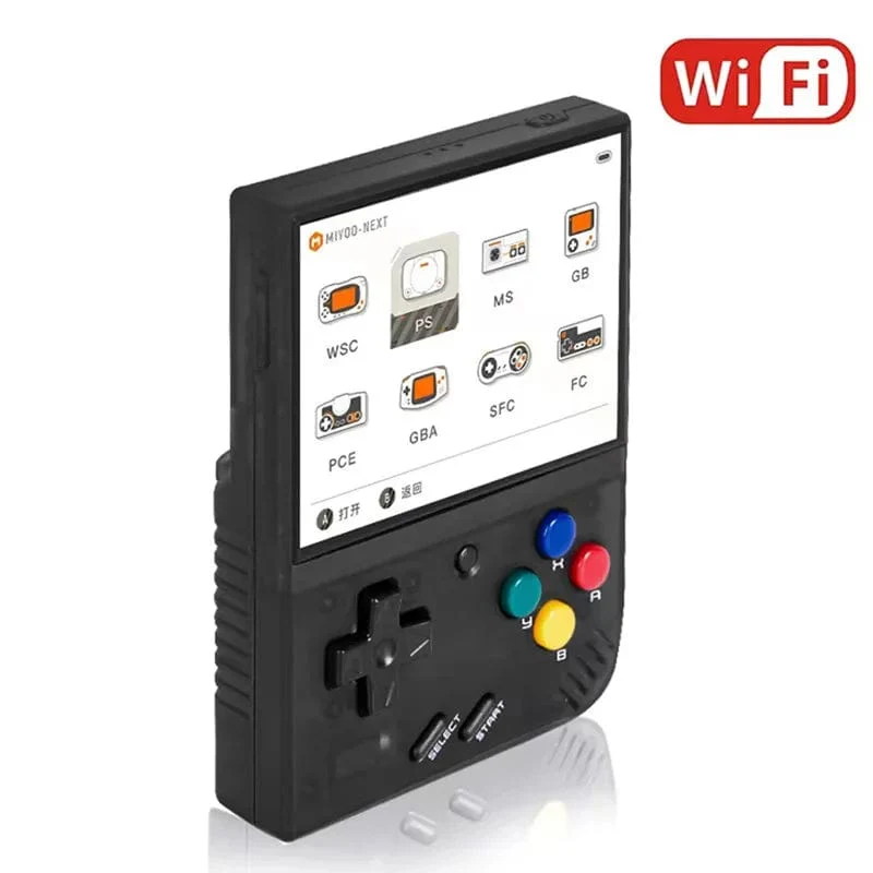 MIYOO Mini Plus Tragbare Retro-Handheld-Spielekonsole 3.5-Zoll-IPS-HD-Bildschirm Kindergeschenk Linux-System Klassischer Gaming-Emulator