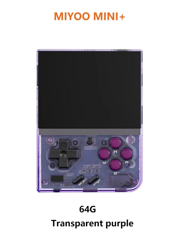 MIYOO Mini Plus Tragbare Retro-Handheld-Spielekonsole 3.5-Zoll-IPS-HD-Bildschirm Kindergeschenk Linux-System Klassischer Gaming-Emulator