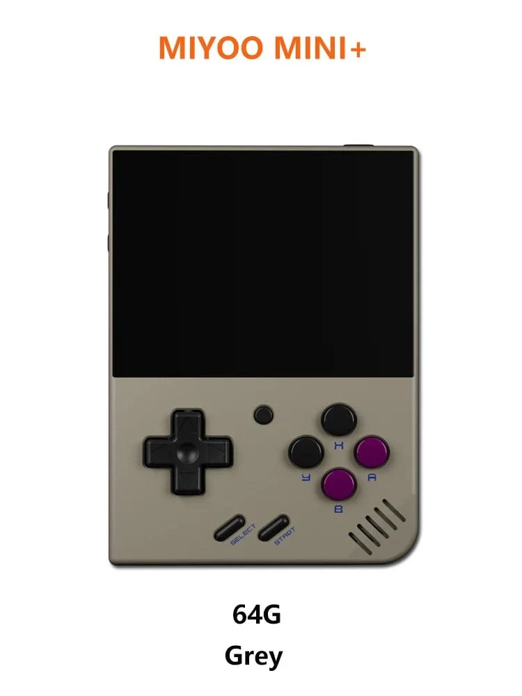 MIYOO Mini Plus Tragbare Retro-Handheld-Spielekonsole 3.5-Zoll-IPS-HD-Bildschirm Kindergeschenk Linux-System Klassischer Gaming-Emulator