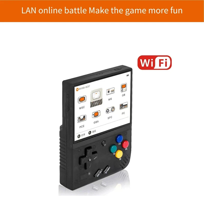 MIYOO Mini Plus Tragbare Retro-Handheld-Spielekonsole 3.5-Zoll-IPS-HD-Bildschirm Kindergeschenk Linux-System Klassischer Gaming-Emulator