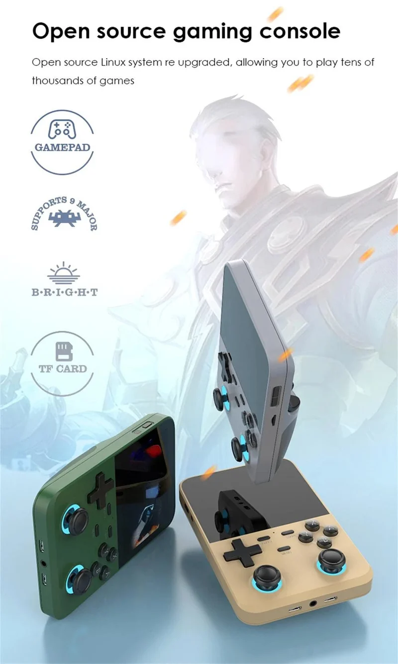 D007 Plus/X6 3.5 Zoll IPS-Bildschirm Handheld-Spiel-Player Dual-Joystick 10000 + Spiel Retro-Geräte Tragbare Spielkonsolen