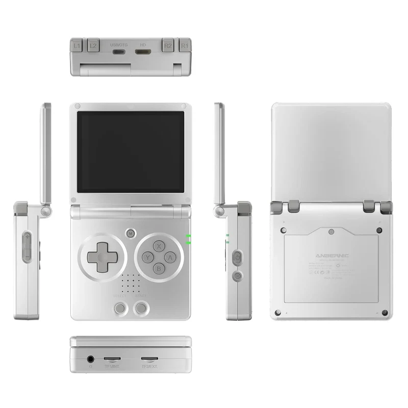 ANBERNIC RG35XXSP 3.5'' IPS Bildschirm Flip Handheld Konsole Linux System HDMI-kompatibel TV Ausgang 64G 5500 Spiele Pre-installiert