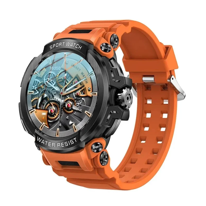 MEVADEN 1.5 Zoll Bluetooth-Anruf GPS-Smartwatch für Männer, 120+ Sportarten, Fitness-Tracker, Gesundheitsmonitor, Smartwatch für Android IOS, 600 mAh, T90