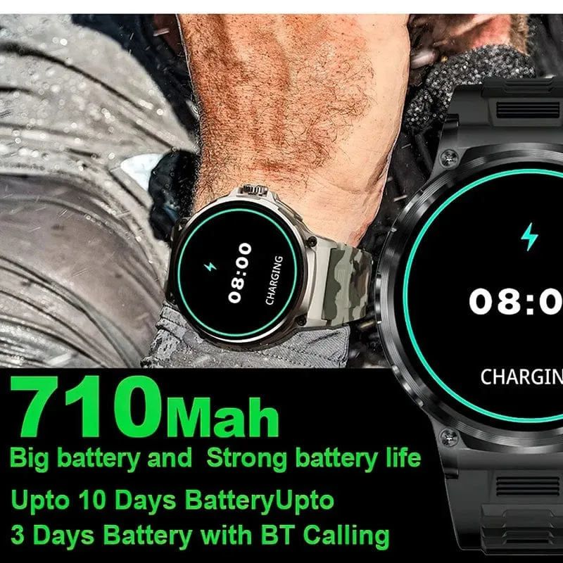 Für Huawei Xiaomi GPS Track Smart Uhr Männer 1.85-Zoll Ultra HD AMOLED Bildschirm 710 Mah Batterie Bluetooth Anruf smartWatch 2024 Neue