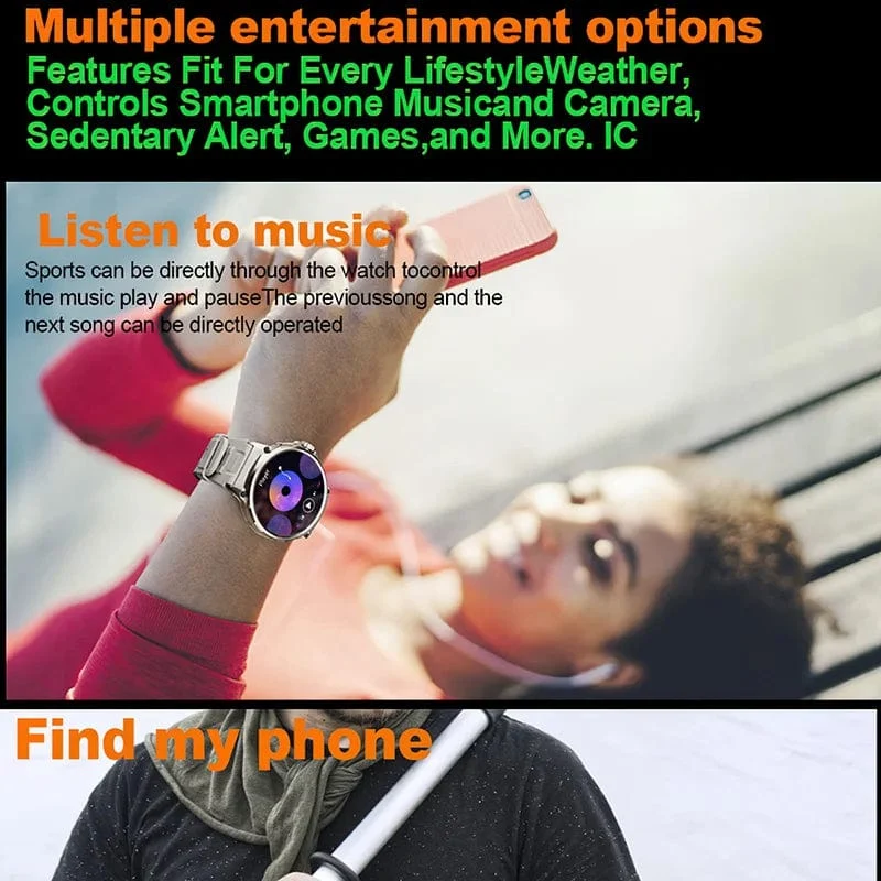 Für Huawei Xiaomi GPS Track Smart Uhr Männer 1.85-Zoll Ultra HD AMOLED Bildschirm 710 Mah Batterie Bluetooth Anruf smartWatch 2024 Neue